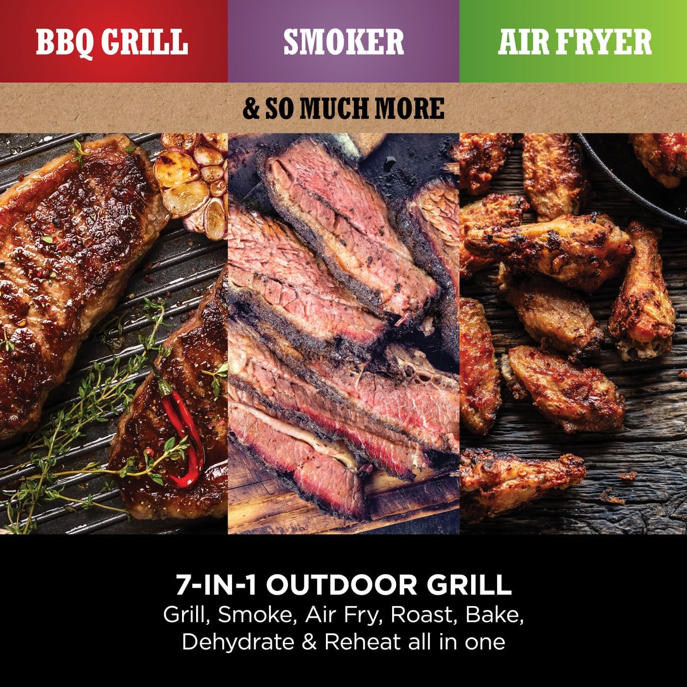 Ninja End-of-Summer BBQ Bundle: Woodfire Grill & Smoker + StaySharp 14-Piece Knife Block