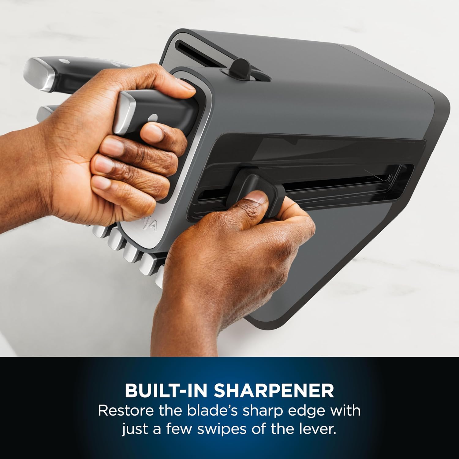 Ninja End-of-Summer BBQ Bundle: Woodfire Grill & Smoker + StaySharp 14-Piece Knife Block
